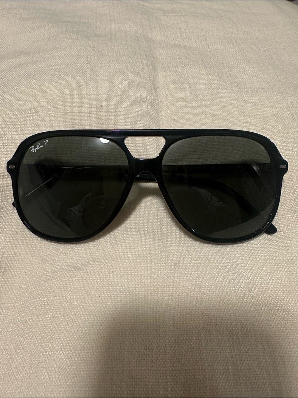 Ray-Ban Black Frame with Black Polarized Lenses Aviator Sunglasses
